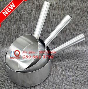 Bán gáo/ca inox 304 cán dài múc nước lèo, nước phở nóng Quận 5