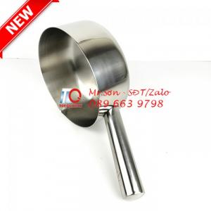 Biên Hòa - Gáo múc nước phở nóng, nước lèo, canh soup cháo bằng inox 304 có miệng rót giá tốt