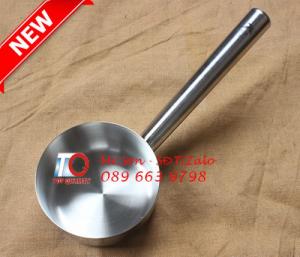 Biên Hòa - Gáo múc nước phở nóng, nước lèo, canh soup cháo bằng inox 304 có miệng rót giá tốt