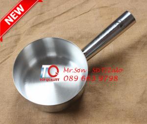 Biên Hòa - Gáo múc nước phở nóng, nước lèo, canh soup cháo bằng inox 304 có miệng rót giá tốt