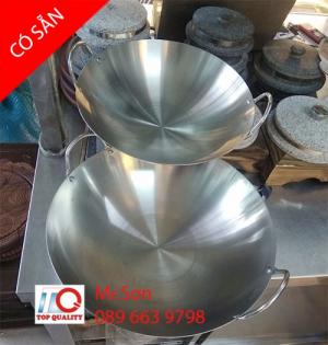 Quận 8 - Chảo inox công nghiệp 2 quai, chảo inox 2 quai size lớn giá tốt nhất