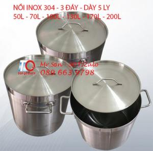 Bán nồi inox 304 cao cấp nấu cà ri, soup, lẩu, nước lèo, hầm xương ống, luộc gà vịt