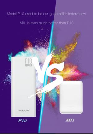 Pin Dự Phòng Wopow 10000mAh Siêu Nhỏ Mi1