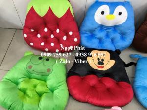 Nệm ngồi trà sữa. Nệm ngồi bệt hình thú. Đệm lót ngồi nhà trẻ. Đệm ngồi bệt hoạt hình. Gối tựa lưng trang trí mẫu giáo..