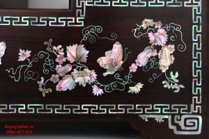 Kệ - Chân đế tam sơn gỗ trắc cẩn ốc xà cừ