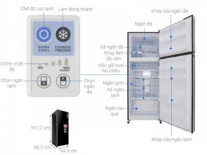 Tủ lạnh Sharp SJ-XP405PG-BK 364 lít Inverter