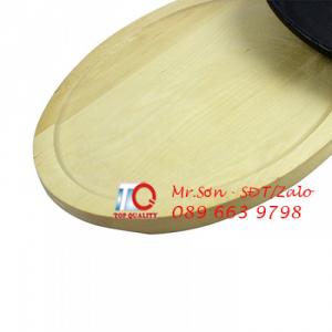 Dĩa gang chống dính hình bầu dục 1 tay cầm - Dĩa gang hình oval làm bò bé, bò bít tết 1 tay cầm tại Bình Thạnh