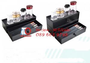 Hộp đựng đũa muỗng nhật bản - hộp đũa màu đen kiểu nhật bản bằng nhựa mica tại Bình Phước