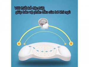 Gối cao su non chống méo bẹp đầu cho bé sơ sinh