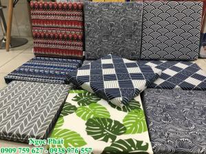 Nệm ngồi bệt. Đệm ngồi bệt. Nệm ngồi vải phong cách Nhật Bản. Đệm ngồi _ Gối tựa lưng Ngọc Phát