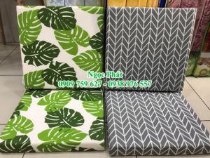 Nệm ngồi. nệm lót ngồi có dây kéo ,đệm ngồi hoa văn Nhật Bản. Đệm ngồi bệt _ Gối tựa lưng