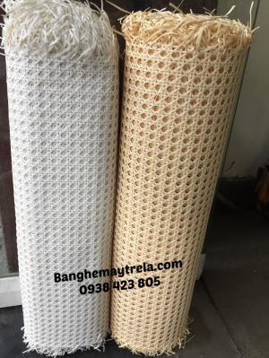 Cuộn mây tre đan làm ghế, tủ, vách ngăn