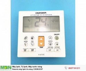 Remote máy lạnh đa năng CHUNGHOP K-650E chính hãng