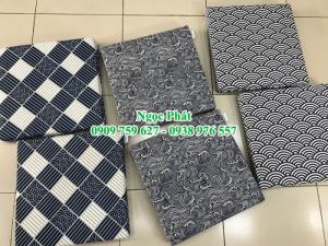 Nệm ngồi bệt hoa văn kiểu Nhật. Nệm ngồi. Nệm lót ngồi bệt. Đệm ngồi ghế cafe. Đệm ngồi bệt trà sữa.