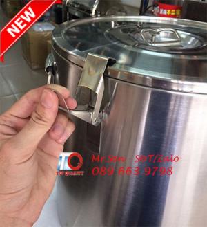 thung inox co nap khoa
