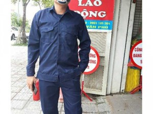 Quần áo bảo hộ công nhân màu xanh than