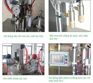 Máy chiết rót và đóng nắp bình xịt áp lực