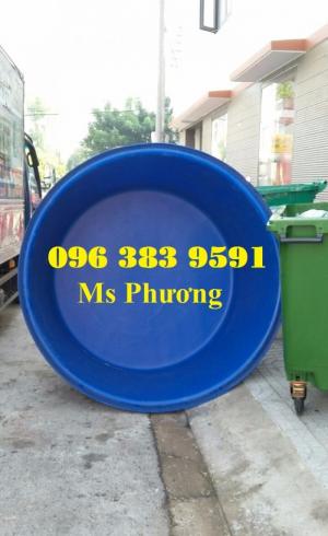 Thùng nhựa tròn 1500l dùng nuôi cá