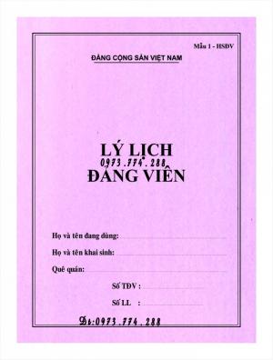 In vỏ, túi đựng hồ sơ đảng viên ở Hà Nội