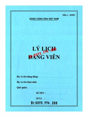 In vỏ, túi đựng hồ sơ đảng viên ở Hà Nội