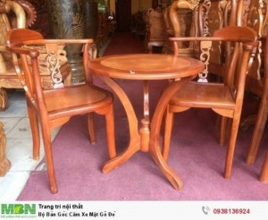 Bộ Bàn Góc Căm Xe Mặt Gõ Đỏ