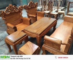 Bộ Bàn Ghế Hoàng Gia Gõ Đỏ