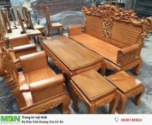 Bộ Bàn Ghế Hoàng Gia Gõ Đỏ