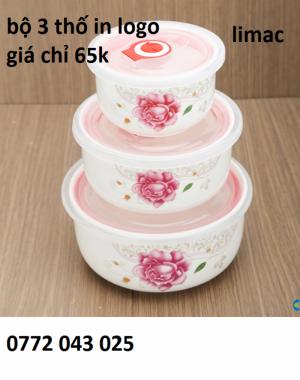 chuyên sỉ bộ 3 thố sứ có nắp giá cực rẽ từ 55k / 1 bộ