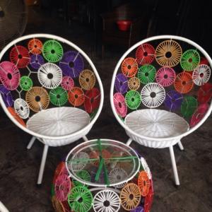 bàn ghế cafe chân gổ mặt miệm làm tại xưởng sãn xuất HGH 8247967