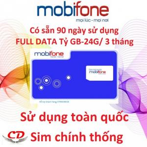 Sim 4G-tỷ GB mobifone có sẵn 3 tháng-24G3