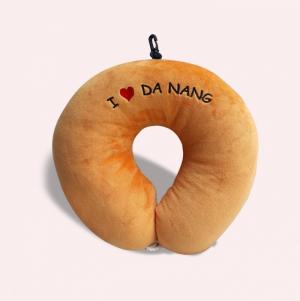 Gối u bông nâu