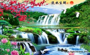 tranh gạch sơn thủy hữu tình K90