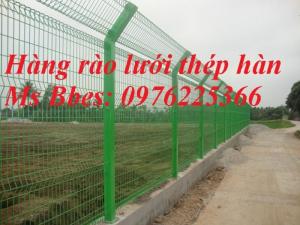 Hàng rào lưới thép mạ kẽm sơn tĩnh điện