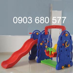 Bộ cầu trượt kèm xích đu cho trẻ em giá cực SỐC