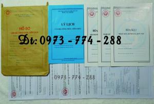 Hồ sơ cán bộ, công chức, mẫu B01-B02-B03-B04-B05-B06 - BNV
