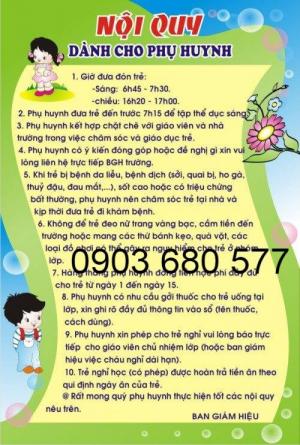 Cung cấp bảng biểu mầm non giá rẻ, uy tín, chất lượng nhất
