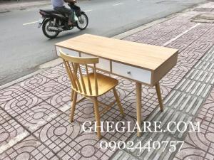 Bàn Làm việc D120xR60 MDF chống trầy, chân gỗ