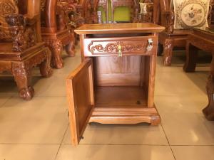 Tủ đầu giường gõ đỏ 1 cánh TDG10