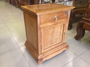 Tủ đầu giường gõ đỏ 1 cánh TDG10