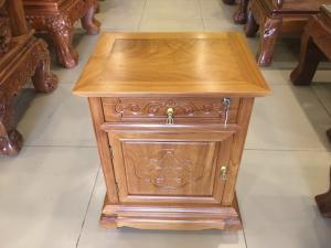 Tủ đầu giường gõ đỏ 1 cánh TDG10