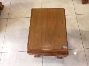 Bộ bàn ghế chạm đào tay rồng gỗ gõ đỏ tay 10-BBG255