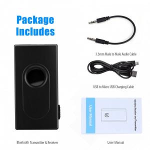 Trọn bộ gồm có:
Bluetooth Thu Phát BT 500, Cáp sạc USB, Cáp Âm Thanh 3.5