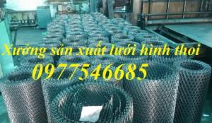 Sản xuất Lưới thép hình thoi, lưới quả trám , lưới thép kéo giãn.