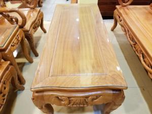 Bộ bàn ghế trúc cuốn thư gỗ cao cấp 6 món BBG211