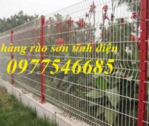 Hàng rào mạ kẽm gập hai đầu, hàng rào sơn tĩnh điện