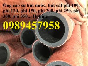 Ống cao su lõi thép phi 200, ống hút nước phi 250