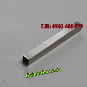 Nẹp inox U màu inox xước