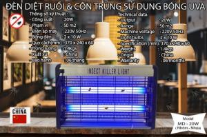 Đèn diệt ruồi muỗi china md-20w