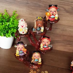 Bộ tượng 5 ông Thần Tài - Ngũ Tài may mắn
