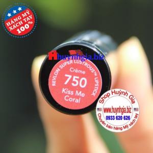 Son Revlon 750 màu đỏ cam san hô